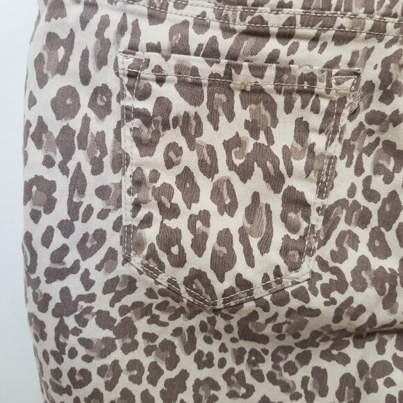 Nine West jeans 6 Gramercy Skinny Ankle leopard cheetah animal print denim - Picture 8 of 12